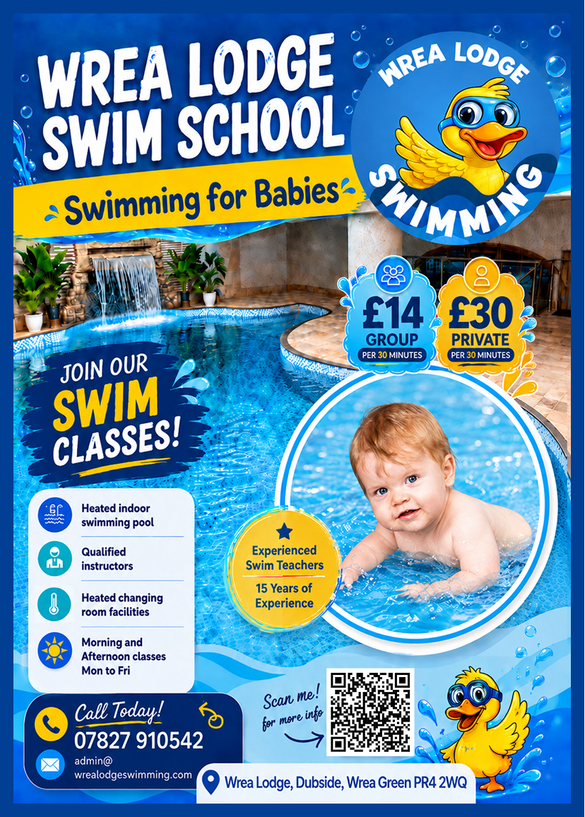 swimming lesson leaflet